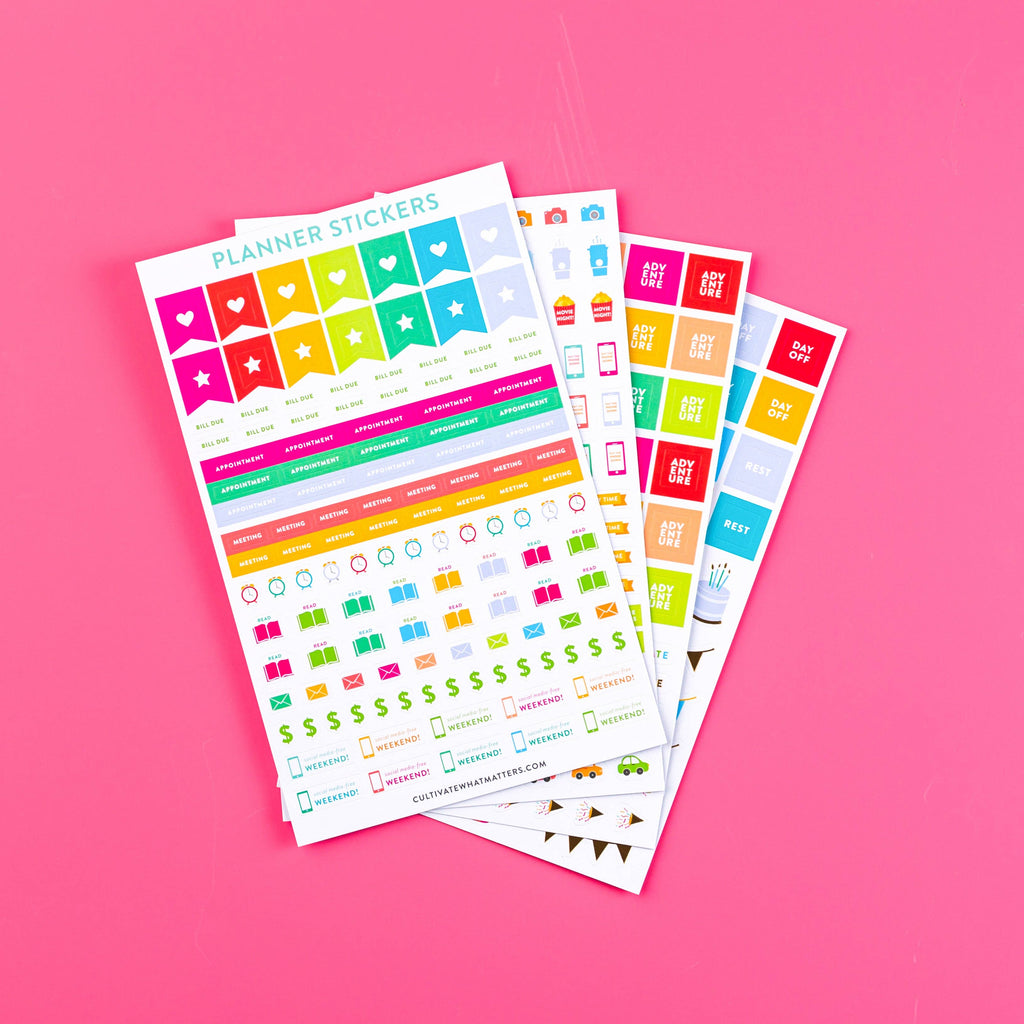 PLANNER STICKER PACK-Planner STICKERS-MODE-Couture-Boutique-Womens-Clothing