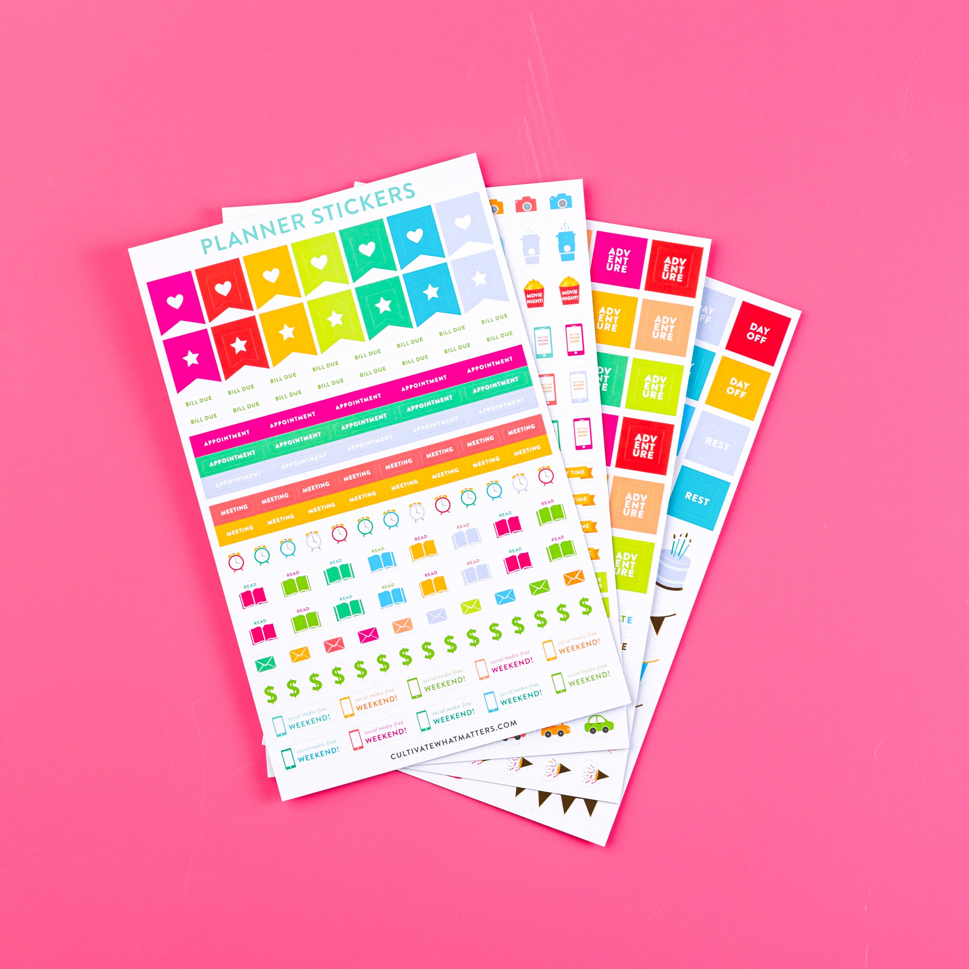 PLANNER STICKER PACK-Planner STICKERS-MODE-Couture-Boutique-Womens-Clothing