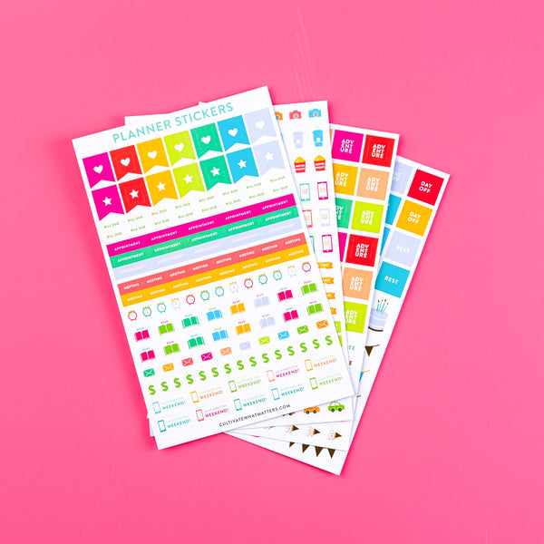 PLANNER STICKER PACK-Planner STICKERS-MODE-Couture-Boutique-Womens-Clothing