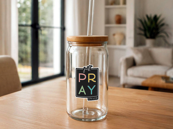 Just Pray | Christian Sticker | Prayer | Waterproof Vinyl 2-MODE-Couture-Boutique-Womens-Clothing