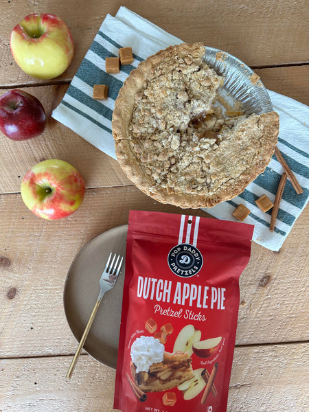 POP DADDY DUTCH APPLE PIE SEASONED PRETZELS 7.5 OZ-pretzels-MODE-Couture-Boutique-Womens-Clothing