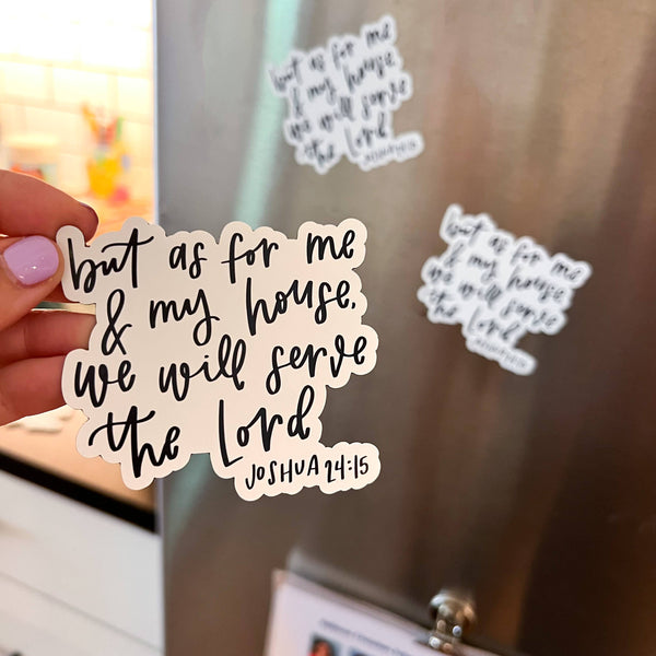 Christian magnet | Fridge magnets | Joshua 24:15 magnet-MODE-Couture-Boutique-Womens-Clothing