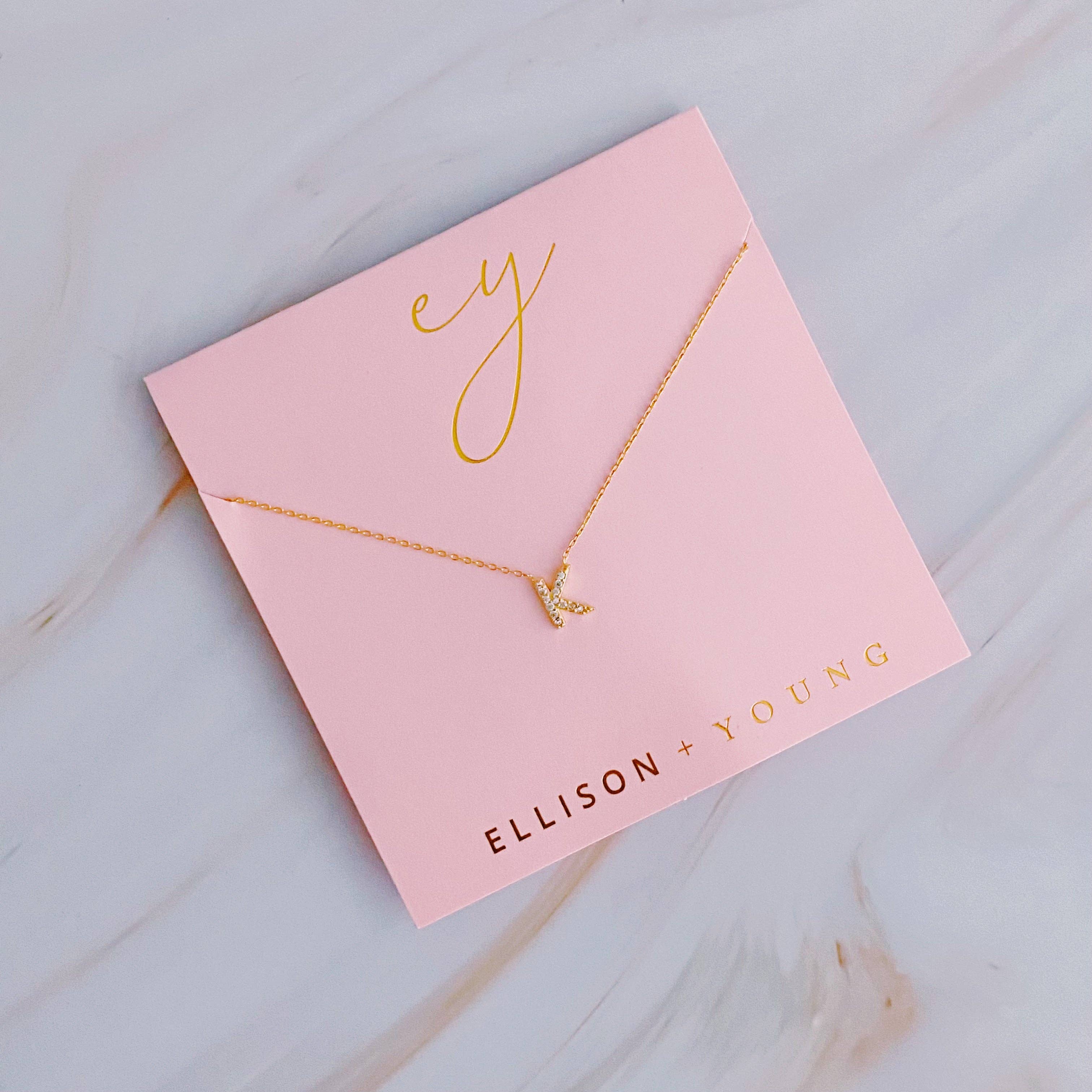 UNDERSTATED BEAUTY INITIAL NECKLACE IN GOLD-NECKLACE-MODE-Couture-Boutique-Womens-Clothing