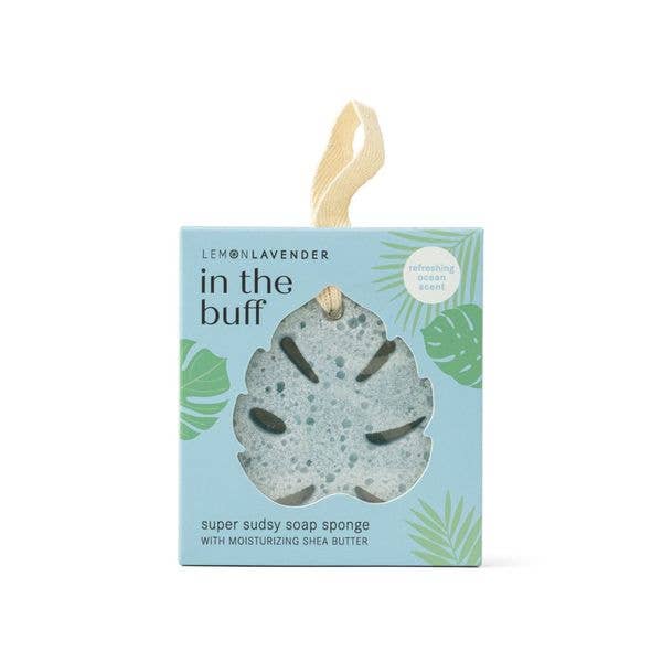 Lemon Lavender In The Buff Super Sudsy Soap Sponge-BEAUTY-MODE-Couture-Boutique-Womens-Clothing
