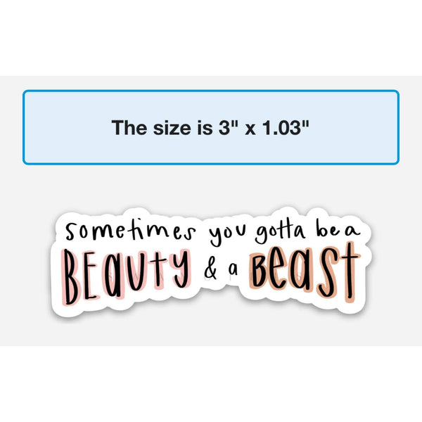 Beauty & Beast Sticker-MODE-Couture-Boutique-Womens-Clothing