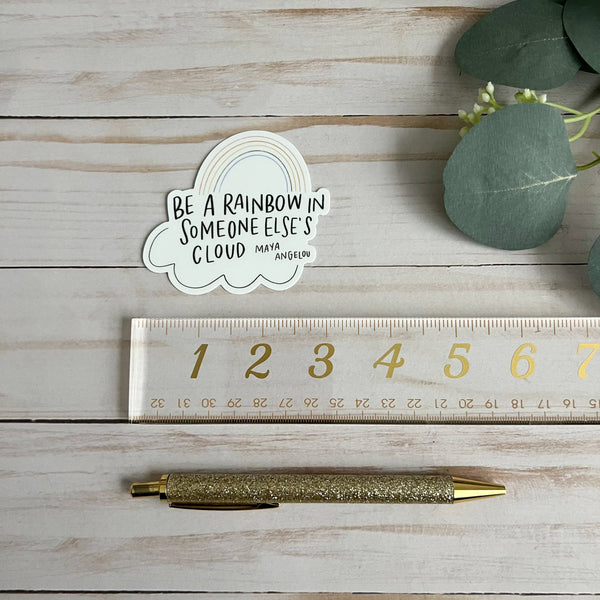 Maya Angelou quote sticker | Rainbow sticker-MODE-Couture-Boutique-Womens-Clothing