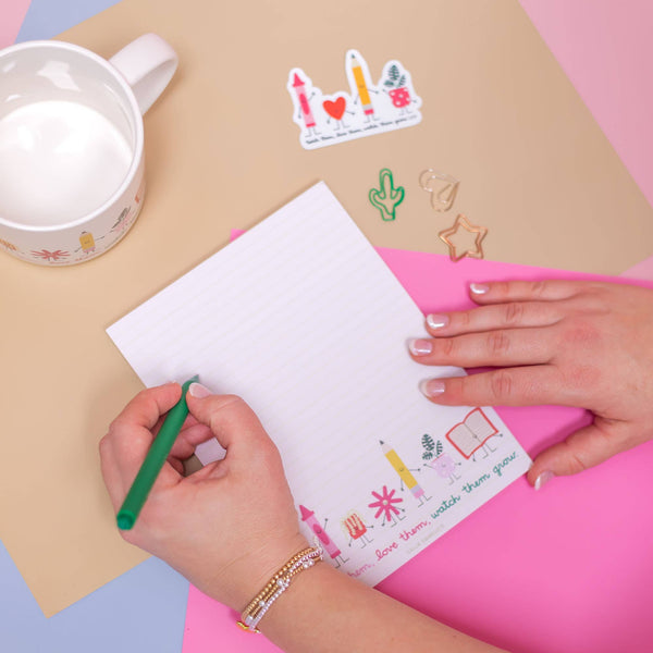 Teach Them Love Them Watch Them Grow Notepad-MODE-Couture-Boutique-Womens-Clothing