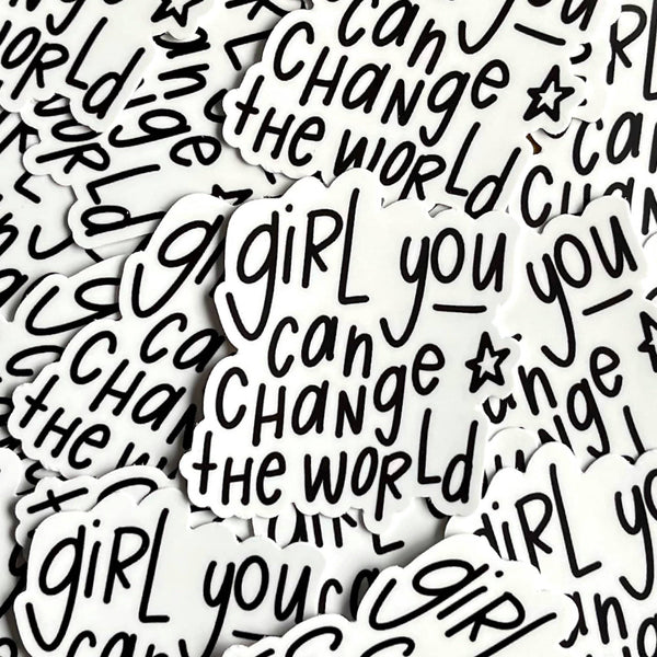 Inspirational stickers | Mental health decal | Girl change-MODE-Couture-Boutique-Womens-Clothing