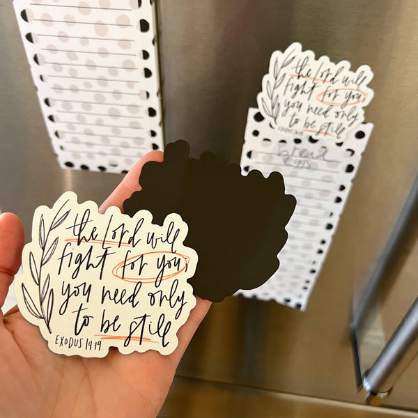 Exodus 14:14 Be still magnet | Christian fridge magnets-MODE-Couture-Boutique-Womens-Clothing