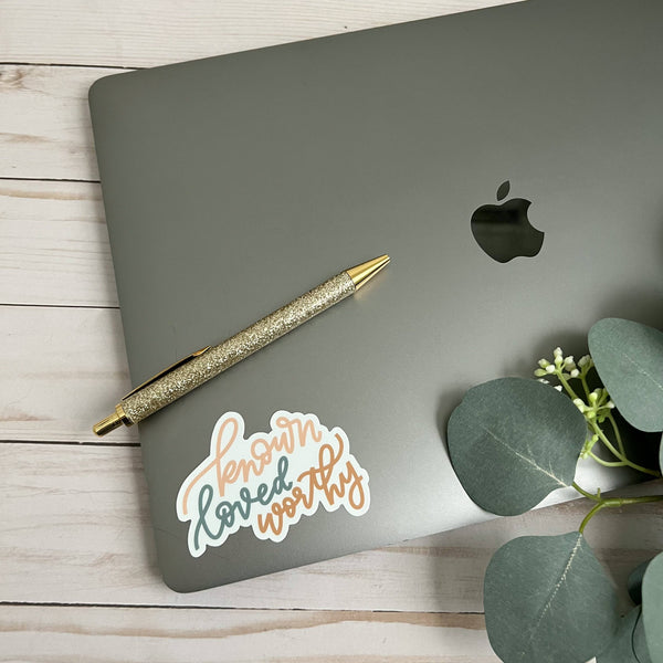 Known loved worthy sticker | Faith stickers & decals-MODE-Couture-Boutique-Womens-Clothing