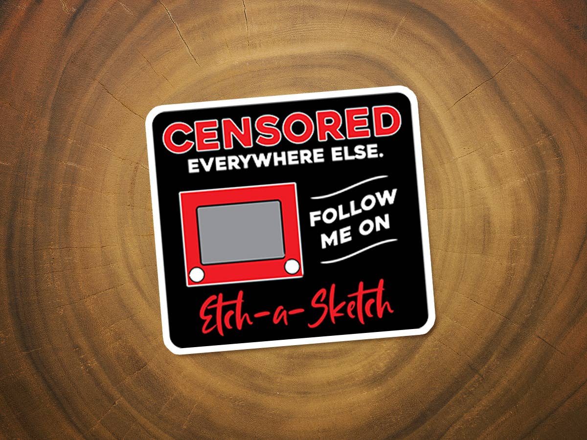 Censored Sticker | Funny Sticker | Etch-a-Sketch-MODE-Couture-Boutique-Womens-Clothing