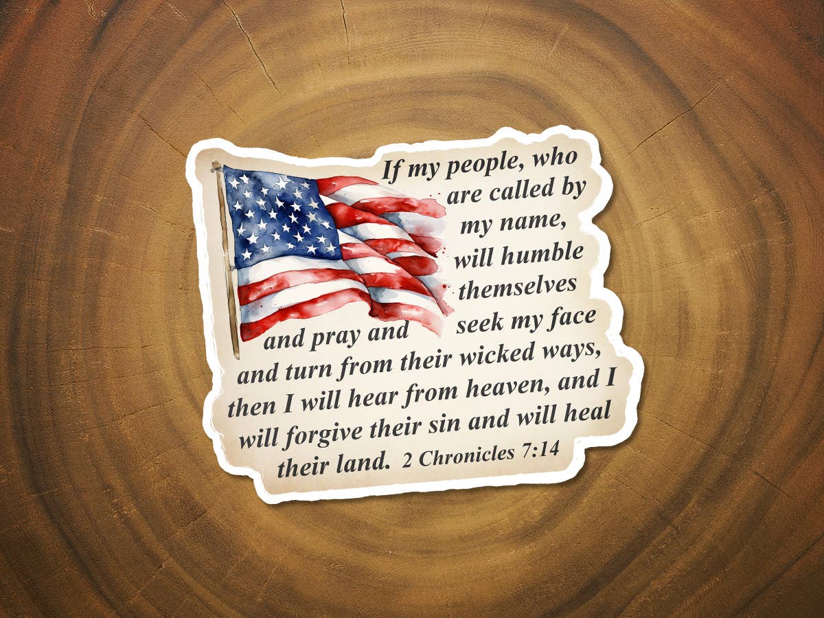 I Will Heal Their Land | America | Vinyl Christian Sticker-MODE-Couture-Boutique-Womens-Clothing