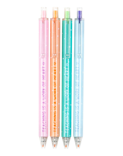 Teaching Is A Work Of Heart Pen Set-MODE-Couture-Boutique-Womens-Clothing