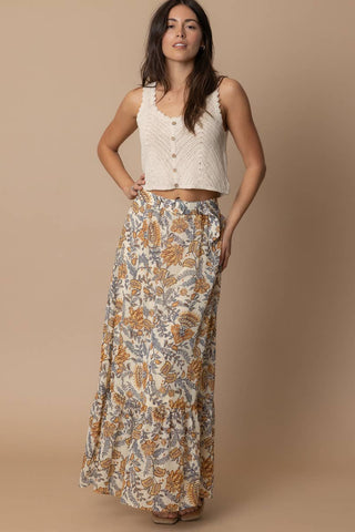 MEADOW BLOOM SKIRT IN CREAM MULTICOLOR-SKIRTS-MODE-Couture-Boutique-Womens-Clothing