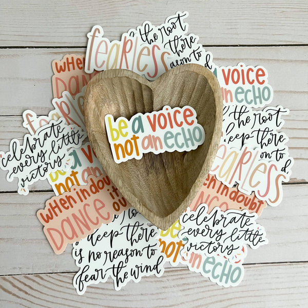 Be a voice not an echo sticker | Inspirational sticker quote-MODE-Couture-Boutique-Womens-Clothing