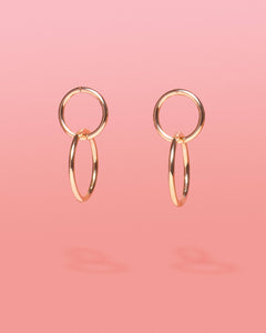 Chai Gold 2 Tier hoops-MODE-Couture-Boutique-Womens-Clothing