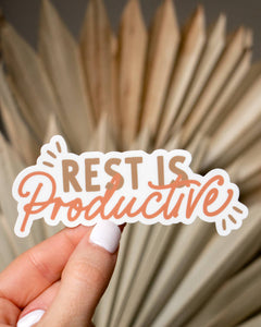 REST IS PRODUCTIVE STICKER-MODE-Couture-Boutique-Womens-Clothing