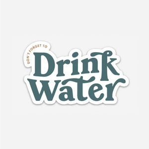 DRINK WATER STICKER-MODE-Couture-Boutique-Womens-Clothing