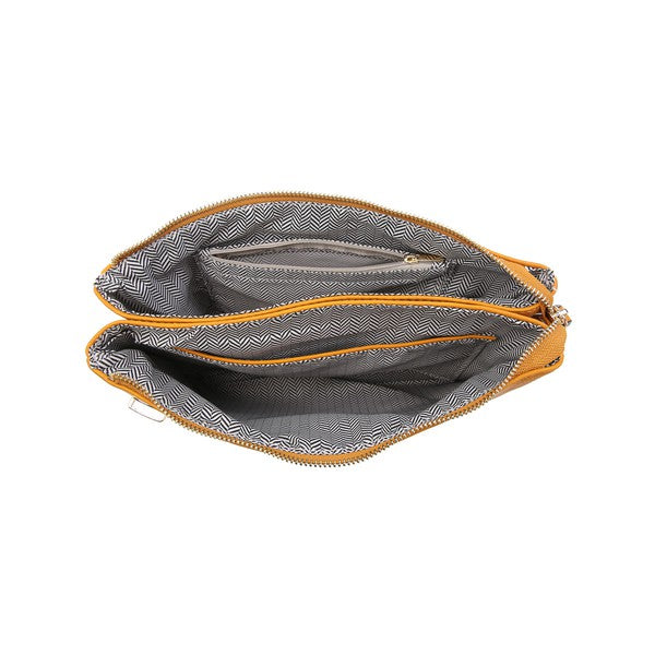 SARA SIDE LOCK CROSSBODY CLUTCH IN PEWTER-CROSSBODY CLUTCH-MODE-Couture-Boutique-Womens-Clothing