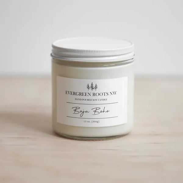 EVERGREEN ROOTS NW 13 OZ SOY CANDLE (MULTI SCENT OPTIONS)-CANDLES-MODE-Couture-Boutique-Womens-Clothing