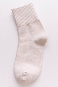 WRINKLE ANKLE BASIC CREW SOCK (MULTI COLORS)-MODE-Couture-Boutique-Womens-Clothing
