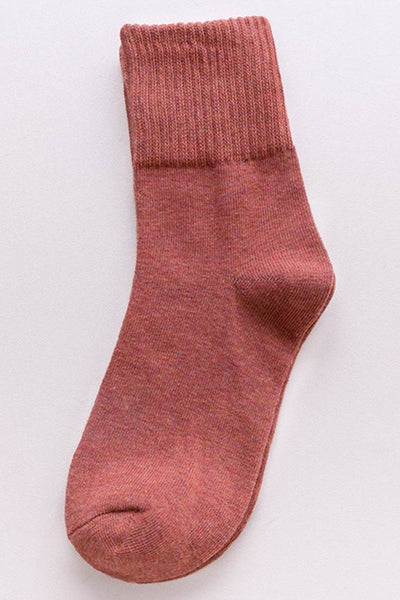 WRINKLE ANKLE BASIC CREW SOCK (MULTI COLORS)-MODE-Couture-Boutique-Womens-Clothing