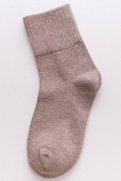 WRINKLE ANKLE BASIC CREW SOCK (MULTI COLORS)-MODE-Couture-Boutique-Womens-Clothing