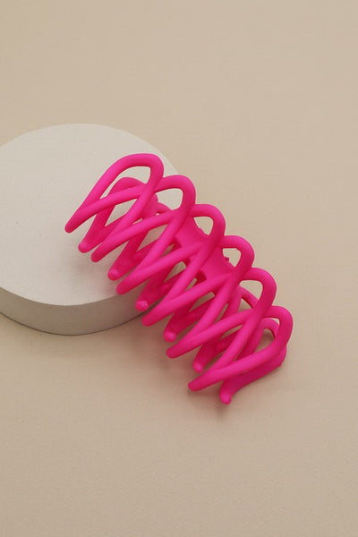 OVERSIZED MATTE HAIR CLAW (MULTI COLORS)-Hair Accessories-MODE-Couture-Boutique-Womens-Clothing