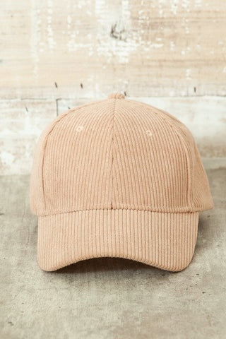 KELSIE CORDUROY BASEBALL HAT (MULTI COLORS)-hat-MODE-Couture-Boutique-Womens-Clothing