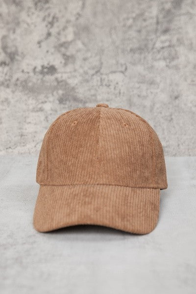 KELSIE CORDUROY BASEBALL HAT (MULTI COLORS)-hat-MODE-Couture-Boutique-Womens-Clothing