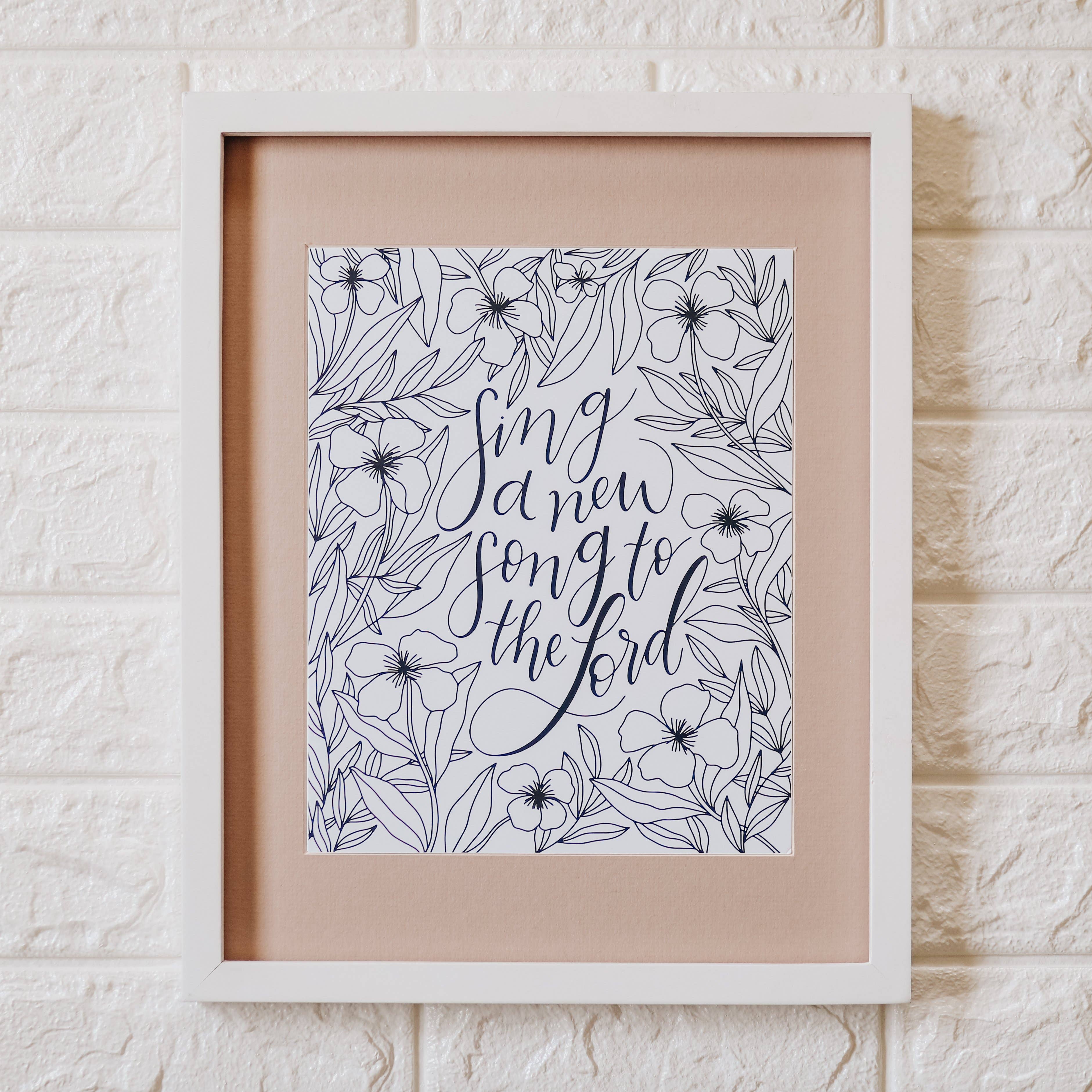 SING A NEW SONG 8X10" PRINT-MODE-Couture-Boutique-Womens-Clothing