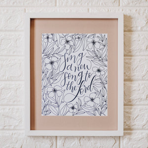 SING A NEW SONG 8X10" PRINT-MODE-Couture-Boutique-Womens-Clothing
