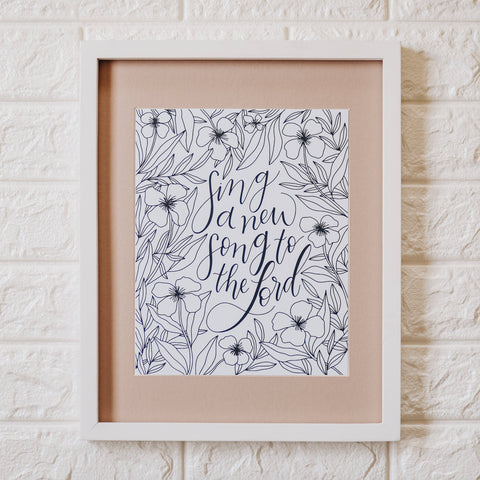 SING A NEW SONG 8X10" PRINT-MODE-Couture-Boutique-Womens-Clothing