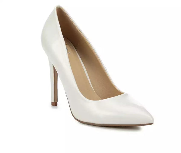 KIELY PUMP IN OFF WHITE-Shoes-MODE-Couture-Boutique-Womens-Clothing