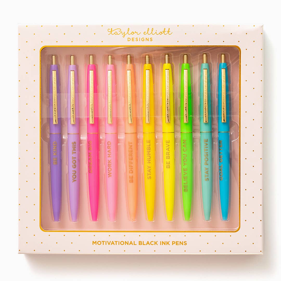 Set of 10 Motivational Pens-MODE-Couture-Boutique-Womens-Clothing