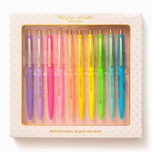 Set of 10 Motivational Pens-MODE-Couture-Boutique-Womens-Clothing