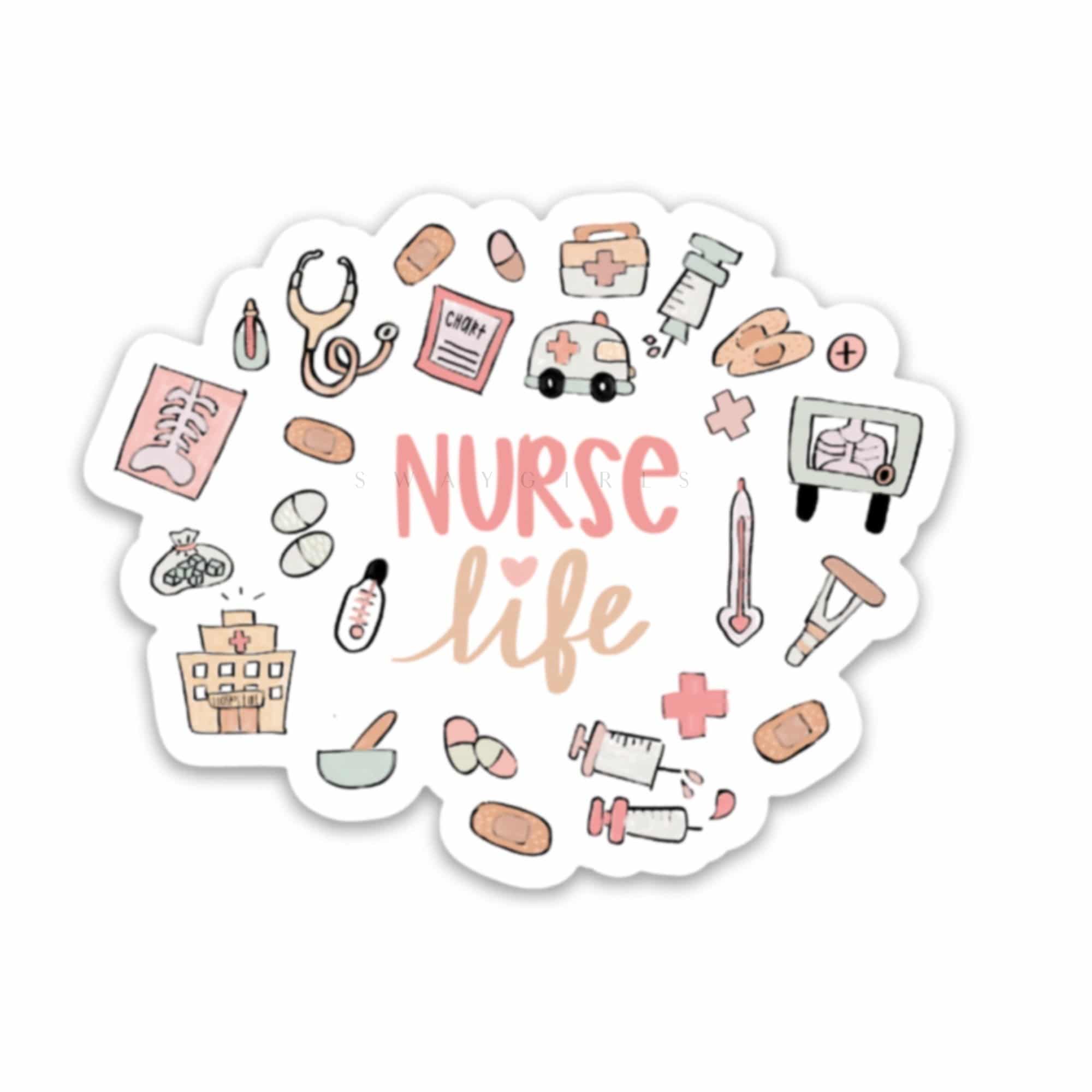 Nurse Life Sticker-MODE-Couture-Boutique-Womens-Clothing