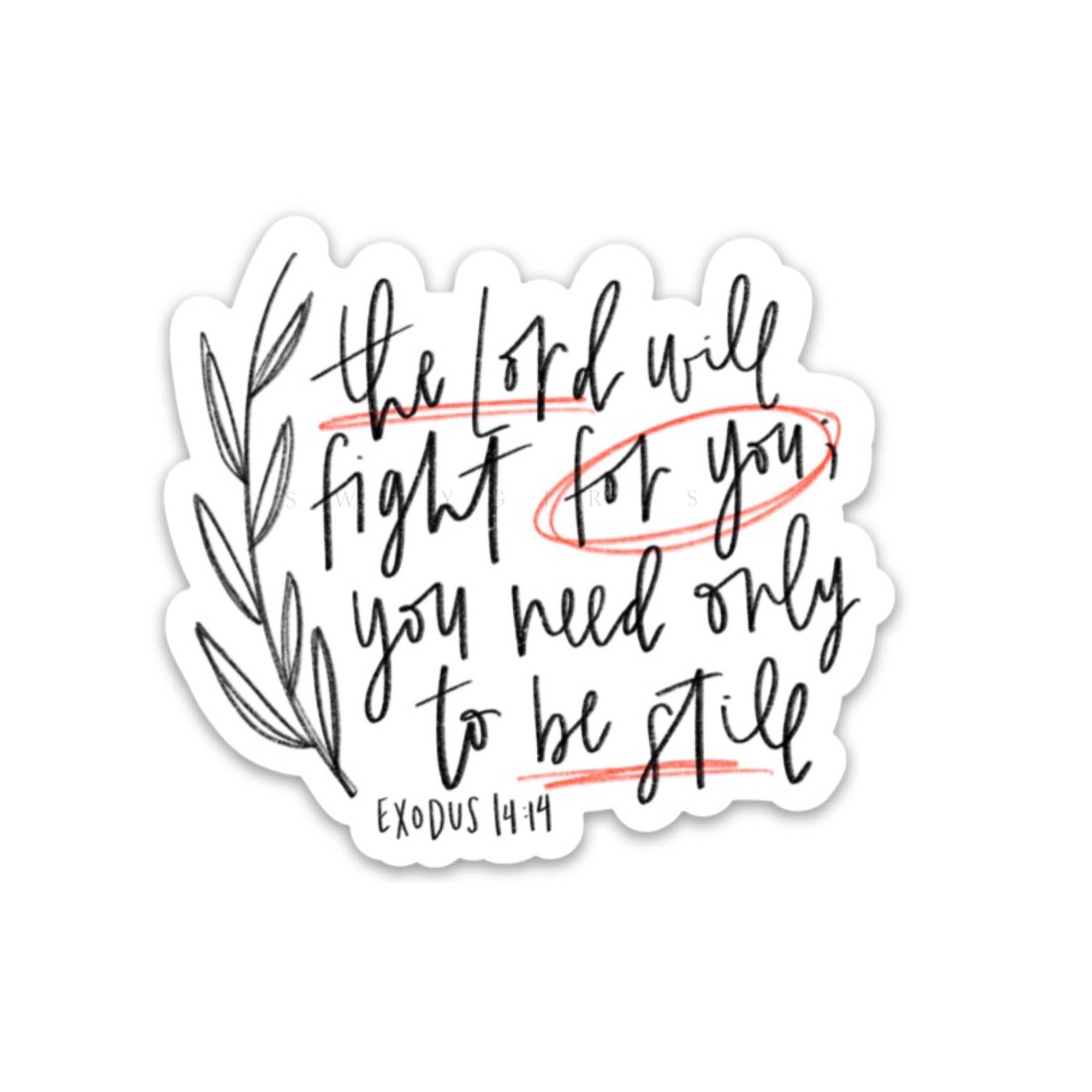Exodus 14:14 Be still magnet | Christian fridge magnets-MODE-Couture-Boutique-Womens-Clothing