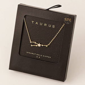 Secret Box Taurus Constellation Necklace-MODE-Couture-Boutique-Womens-Clothing