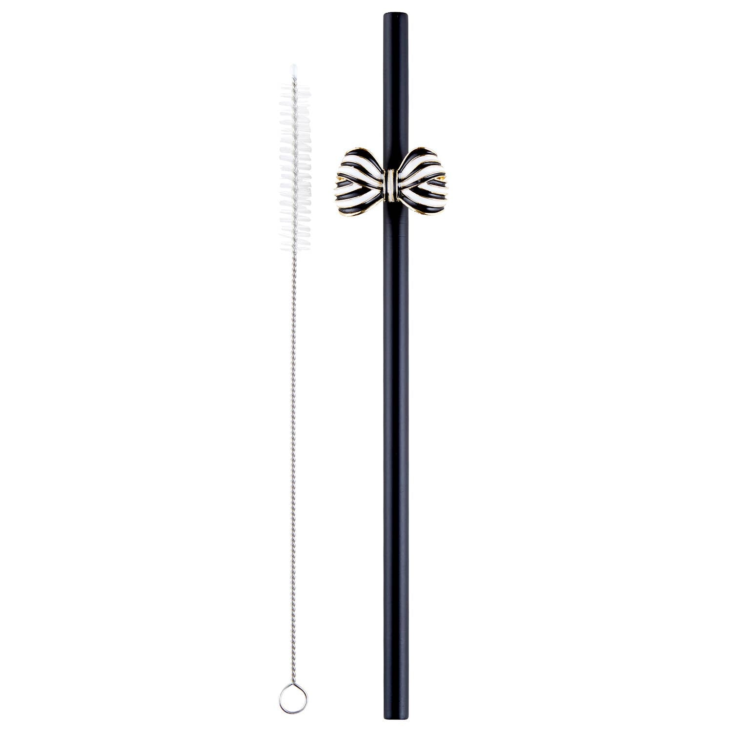 Bow Straw - Matte Black-MODE-Couture-Boutique-Womens-Clothing