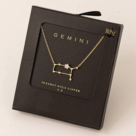 Secret Box Gemini Constellation Necklace-MODE-Couture-Boutique-Womens-Clothing