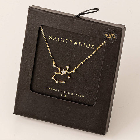 Secret Box Sagittarius Constellation Necklace-MODE-Couture-Boutique-Womens-Clothing