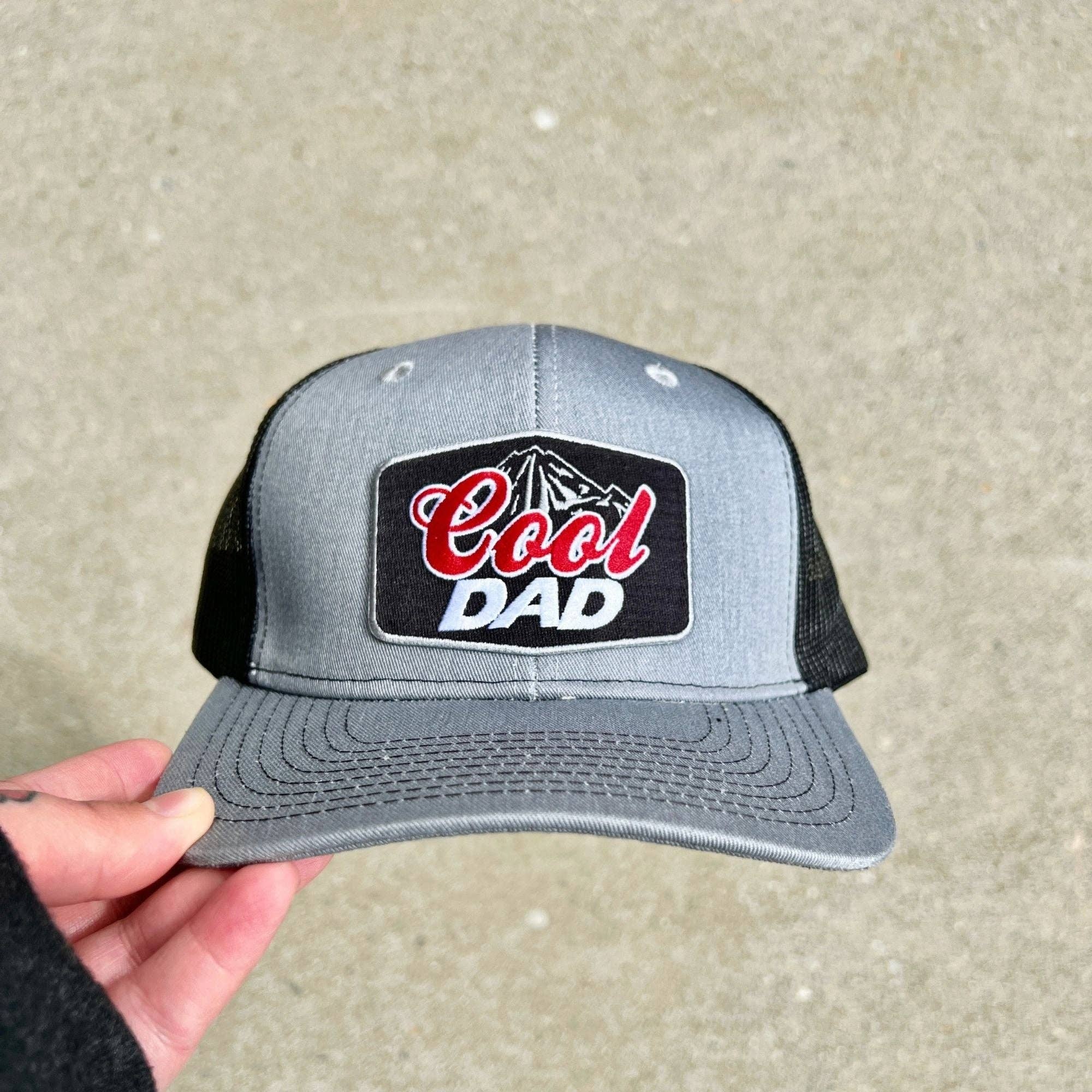 COOL DAD TRUCKER HAT ON GRAY-MODE-Couture-Boutique-Womens-Clothing