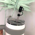 Straw Cover Stanley Tumbler Accessories 10mm: Black/navy-MODE-Couture-Boutique-Womens-Clothing