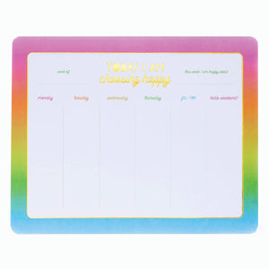Choose Happy Weekly List Pad Planner-MODE-Couture-Boutique-Womens-Clothing