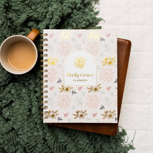 Daily Grace Planner - Floral Spiral-MODE-Couture-Boutique-Womens-Clothing