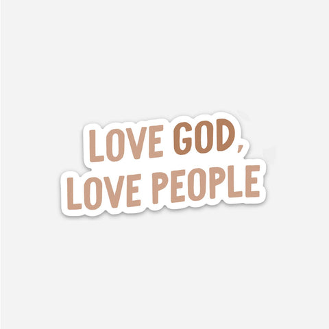 LOVE GOD, LOVE PEOPLE STICKER-Sticker/Decal-MODE-Couture-Boutique-Womens-Clothing