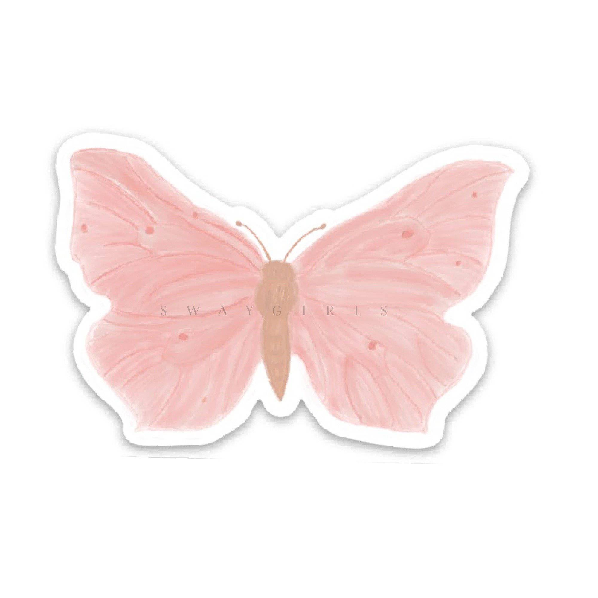 Pink Butterfly Sticker-MODE-Couture-Boutique-Womens-Clothing