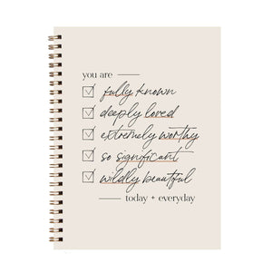 FULLY KNOWN CHECKLIST JOURNAL NOTEBOOK-MODE-Couture-Boutique-Womens-Clothing