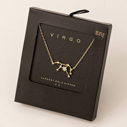 Secret Box Virgo Constellation Necklace-MODE-Couture-Boutique-Womens-Clothing